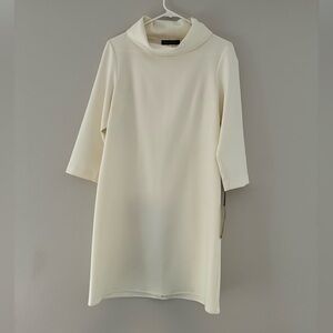 Ivory Cowl neck dress by Estelle and Finn NWT